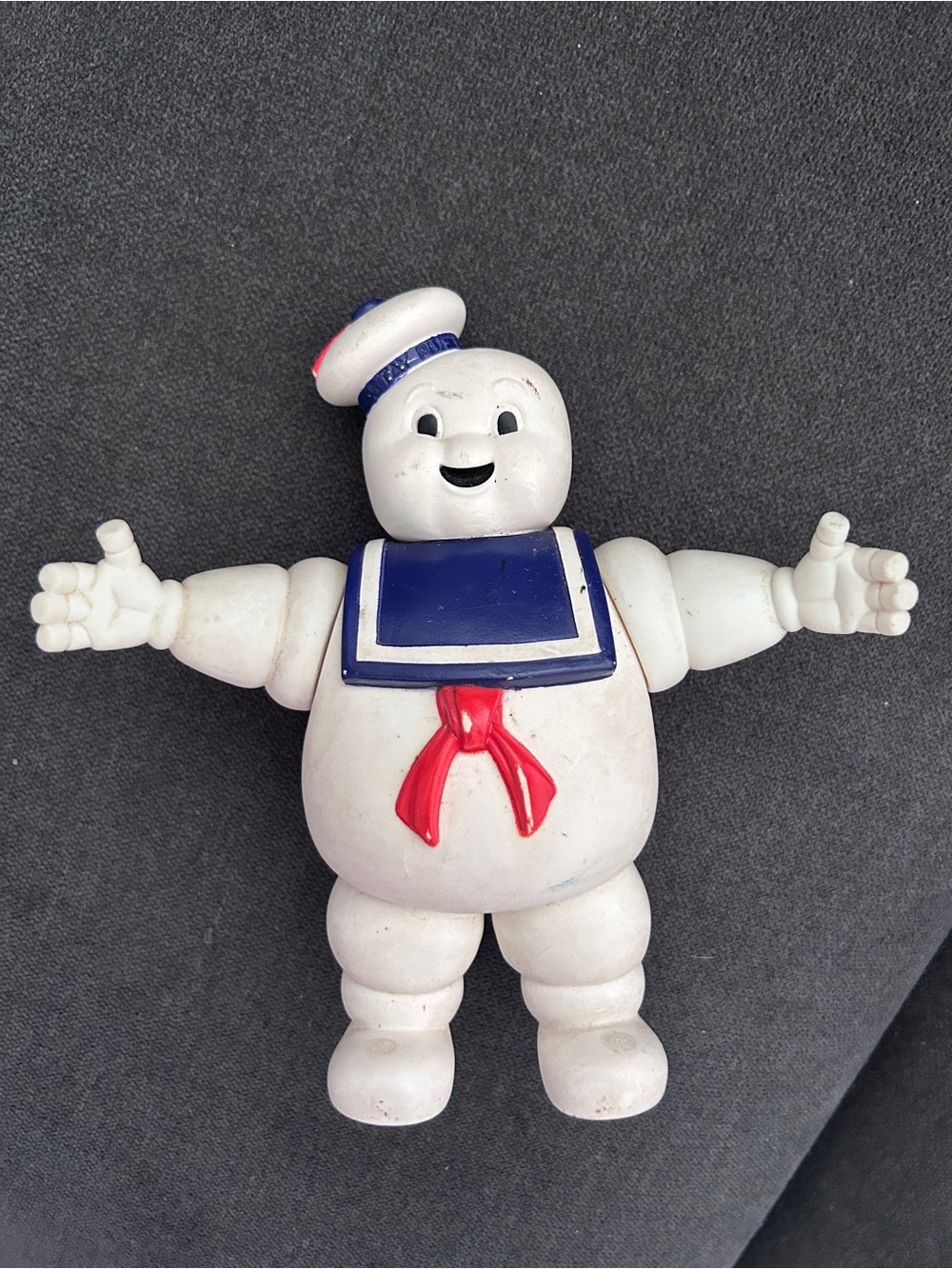 Stay Puft Marshmallow Man Kids Toy - White with Blue Sailor Collar and Red Scarf